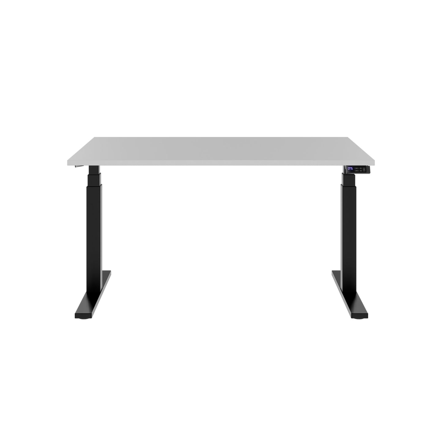 TELDRA Office, 2-motor desk | 1200 - 1800 mm, electrically height-adjustable, pearl gray 