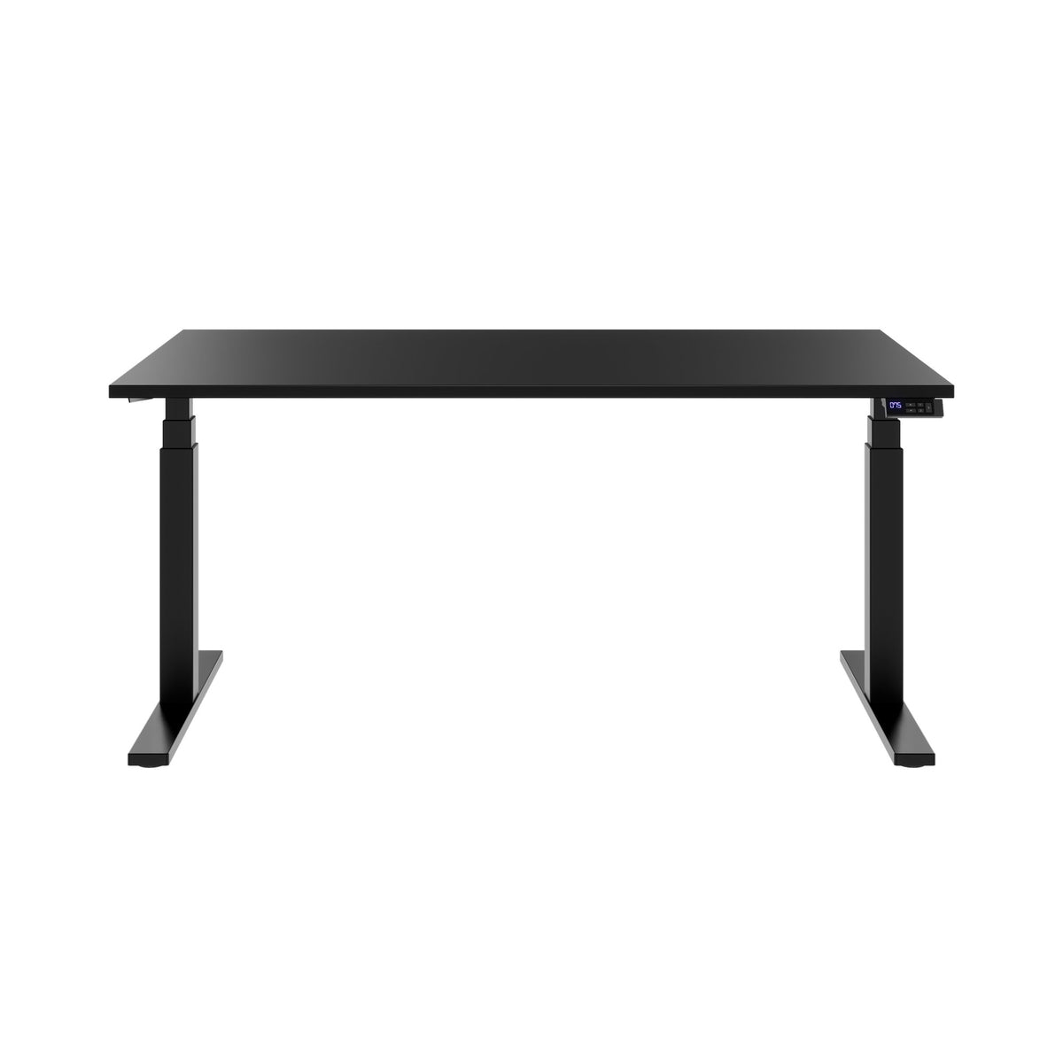 TELDRA Office, 2-Motoren-Schreibtisch | 1200 - 1800 mm, elektrisch höhenverstellbar, Schwarz