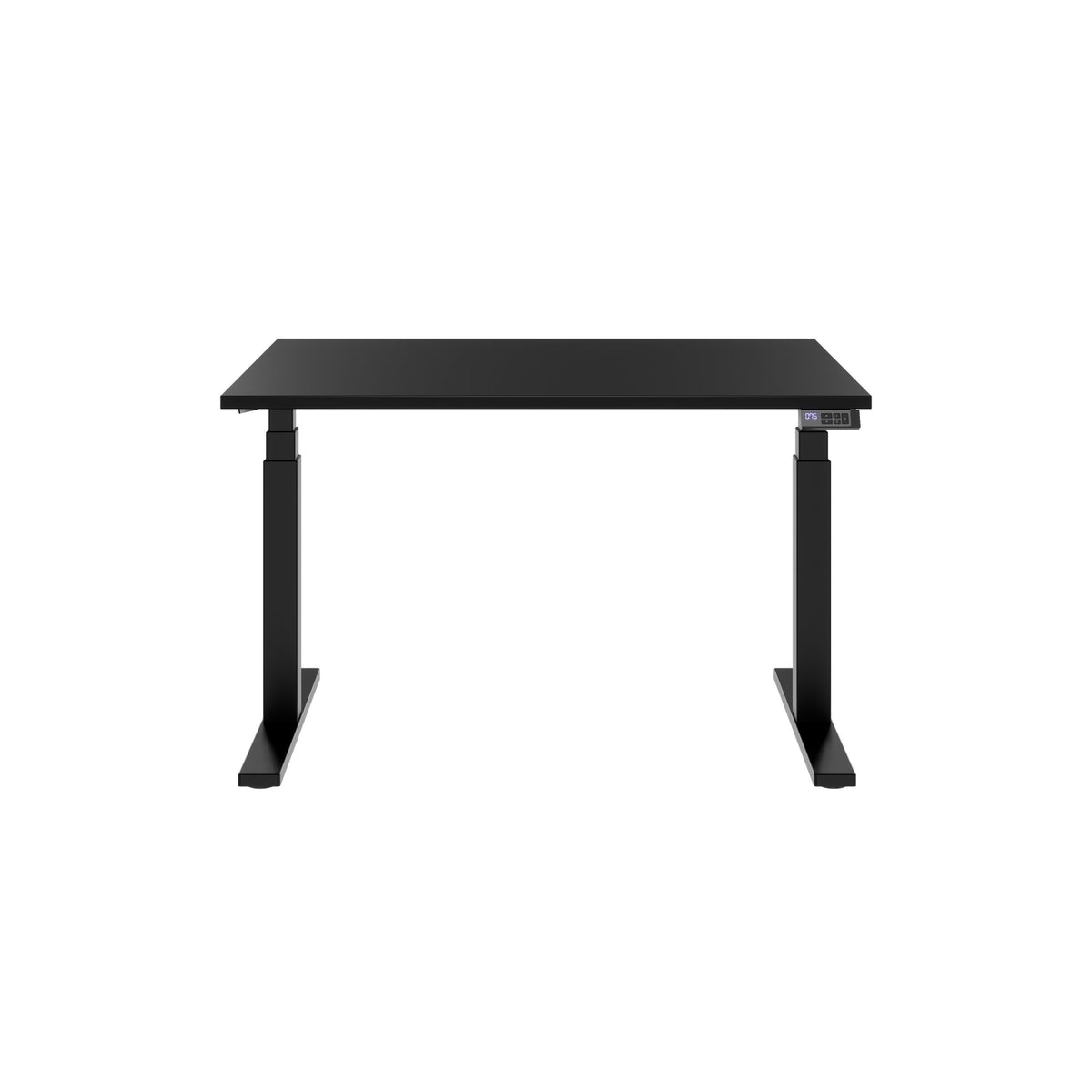TELDRA Office, 2-Motoren-Schreibtisch | 1200 - 1800 mm, elektrisch höhenverstellbar, Schwarz
