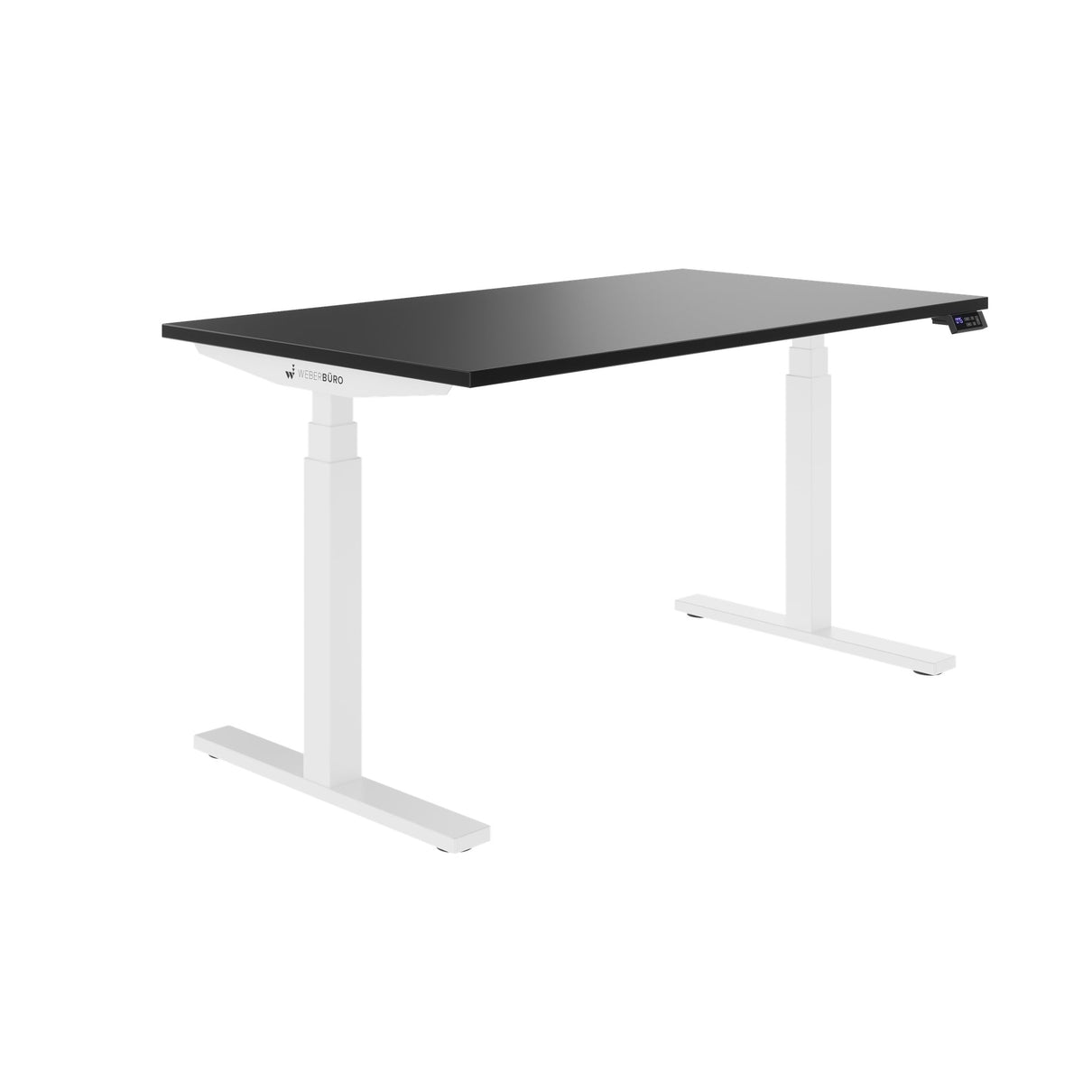 TELDRA Office, 2-Motoren-Schreibtisch | 1200 - 1800 mm, elektrisch höhenverstellbar, Schwarz