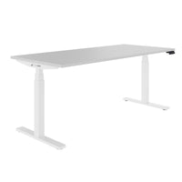 TELDRA Office, 2-motor desk | 1200 - 1800 x 800 mm, electrically height adjustable, pearl gray