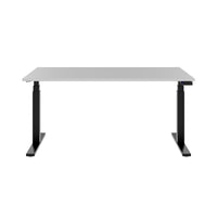 TELDRA Office, 2-motor desk | 1200 - 1800 x 800 mm, electrically height adjustable, pearl gray