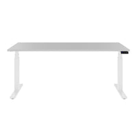 TELDRA Office, 2-motor desk | 1200 - 1800 x 800 mm, electrically height adjustable, pearl gray