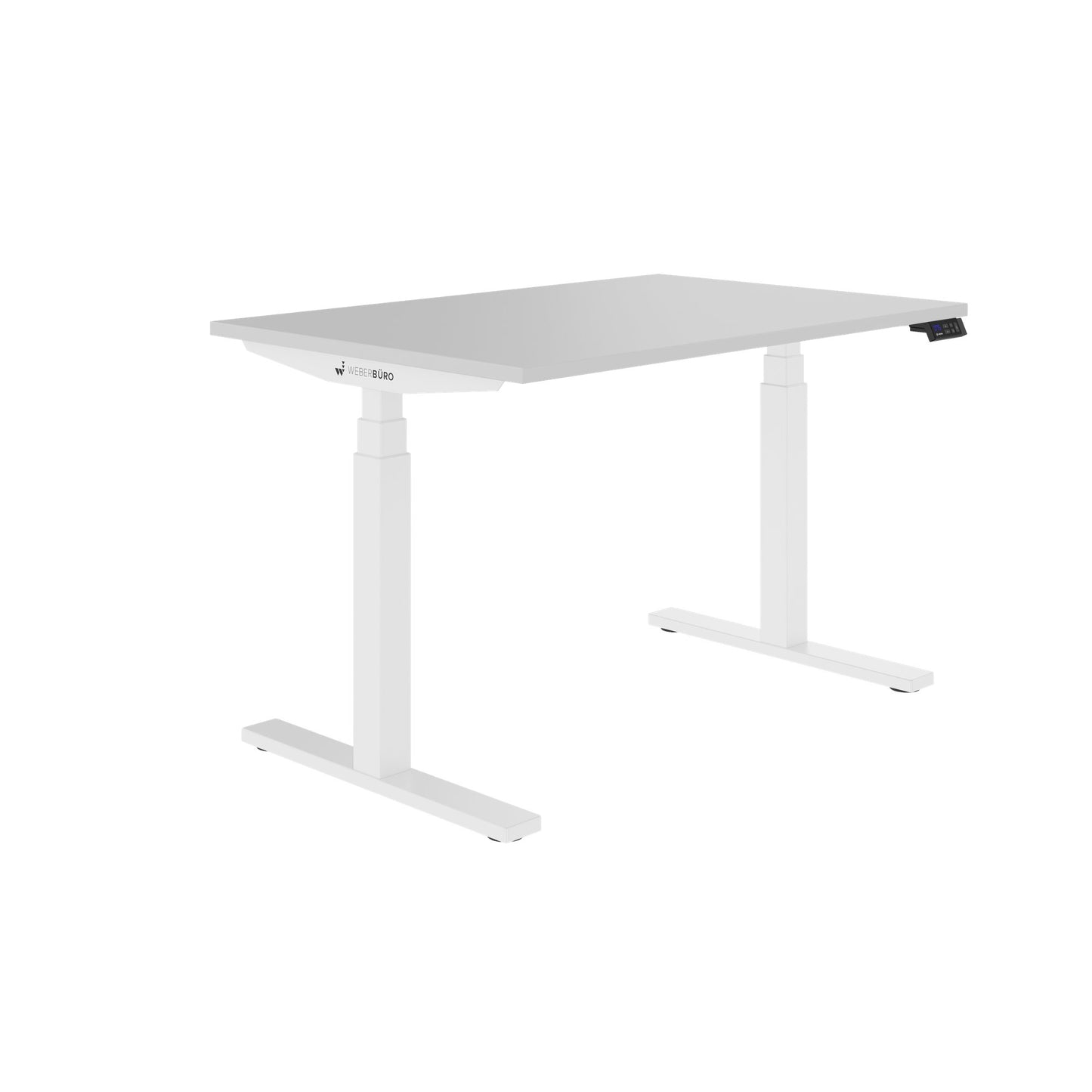 TELDRA Office, 2-motor desk | 1200 - 1800 x 800 mm, electrically height adjustable, pearl gray