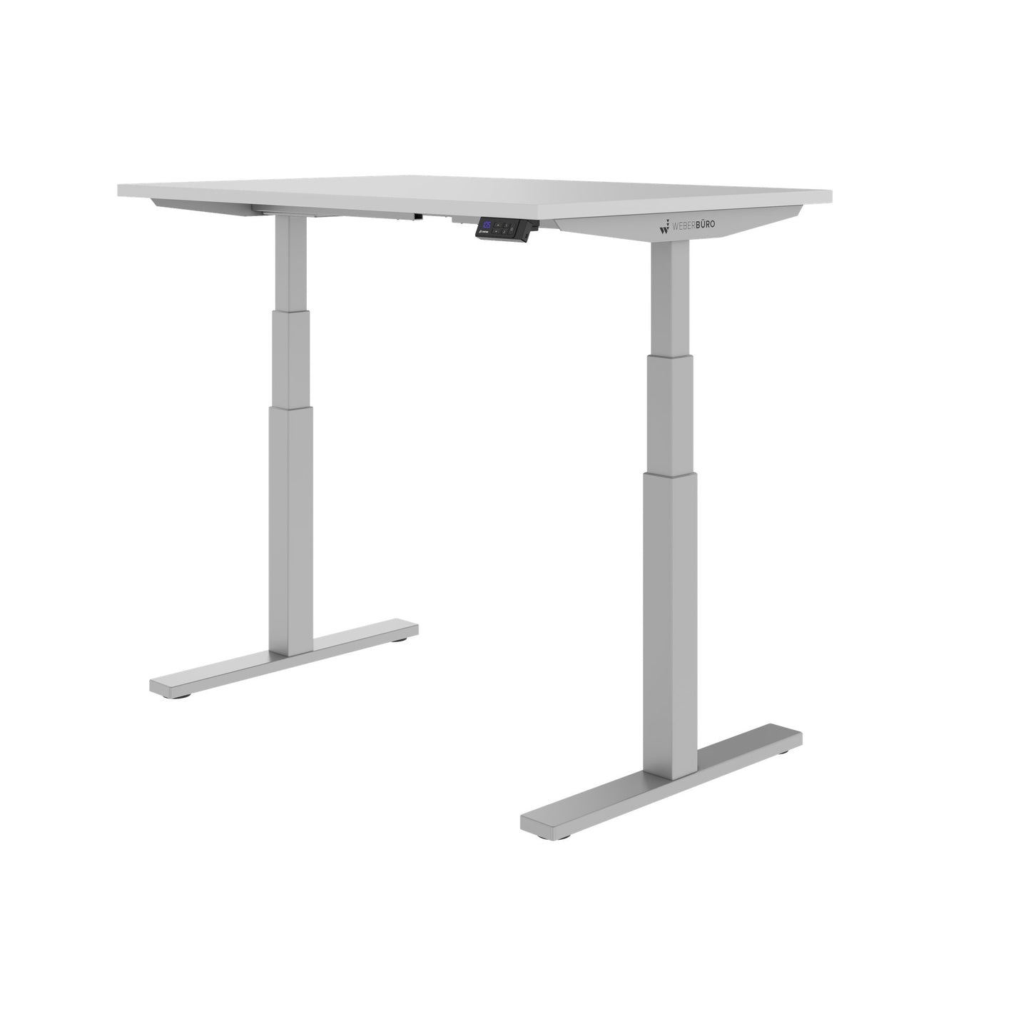 TELDRA Office, 2-motor desk | 1200 - 1800 x 800 mm, electrically height adjustable, pearl gray