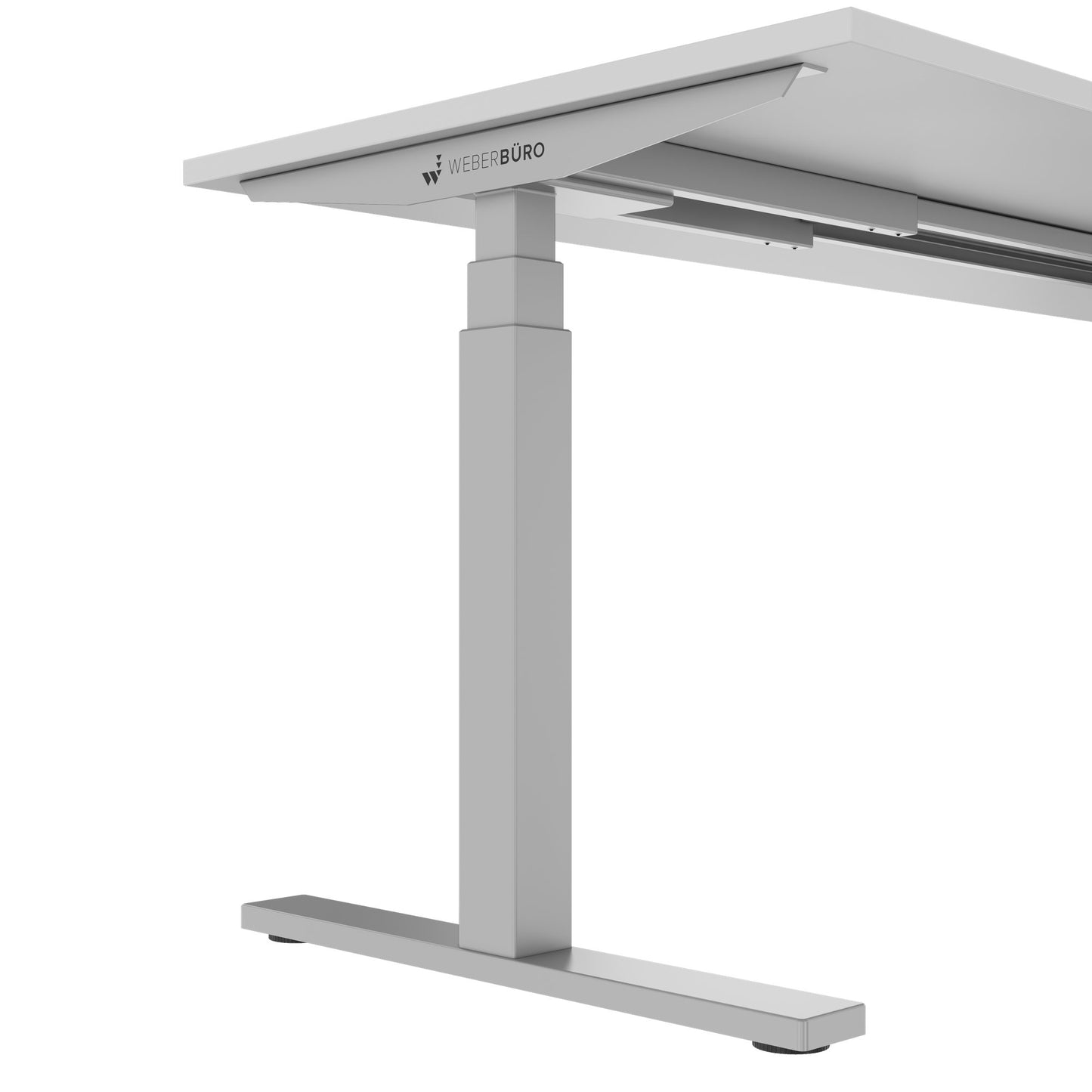 TELDRA Office, 2-motor desk | 1200 - 1800 x 800 mm, electrically height adjustable, pearl gray