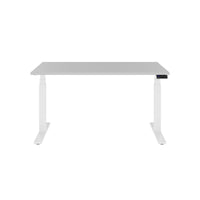 TELDRA Office, 2-motor desk | 1200 - 1800 x 800 mm, electrically height adjustable, pearl gray