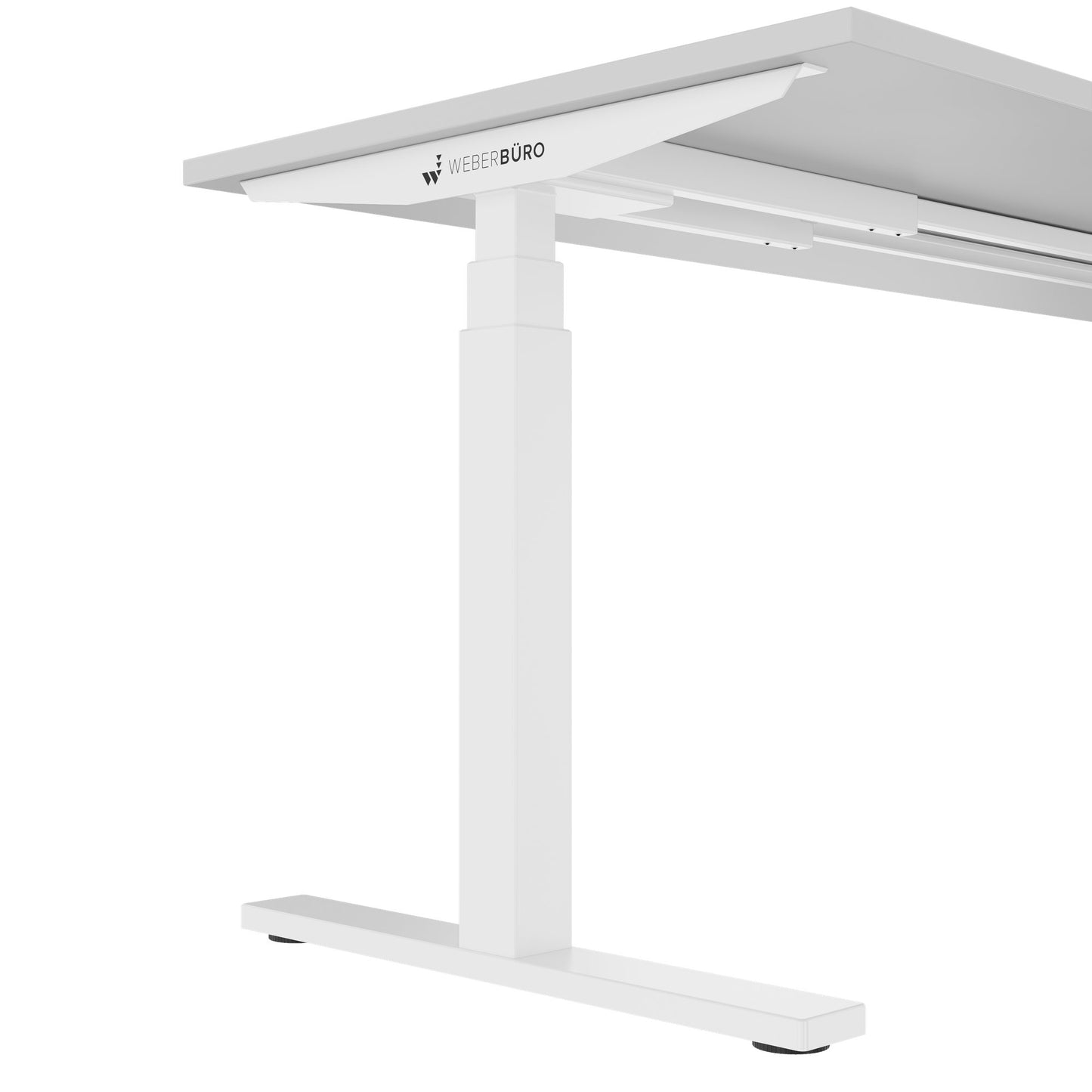 TELDRA Office, 2-motor desk | 1200 - 1800 x 800 mm, electrically height adjustable, pearl gray