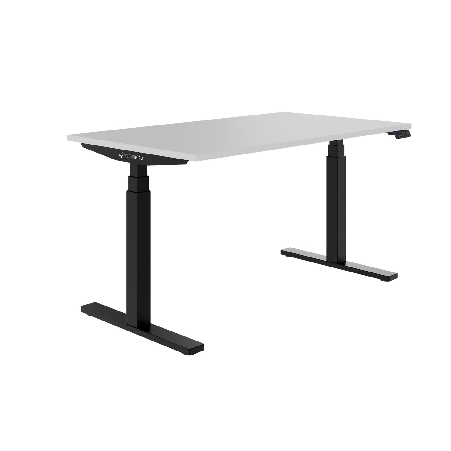 TELDRA Office, 2-motor desk | 1200 - 1800 x 800 mm, electrically height adjustable, pearl gray