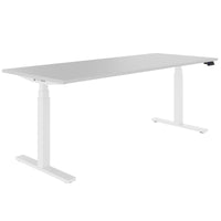 TELDRA Office, 2-motor desk | 1200 - 1800 x 800 mm, electrically height adjustable, pearl gray