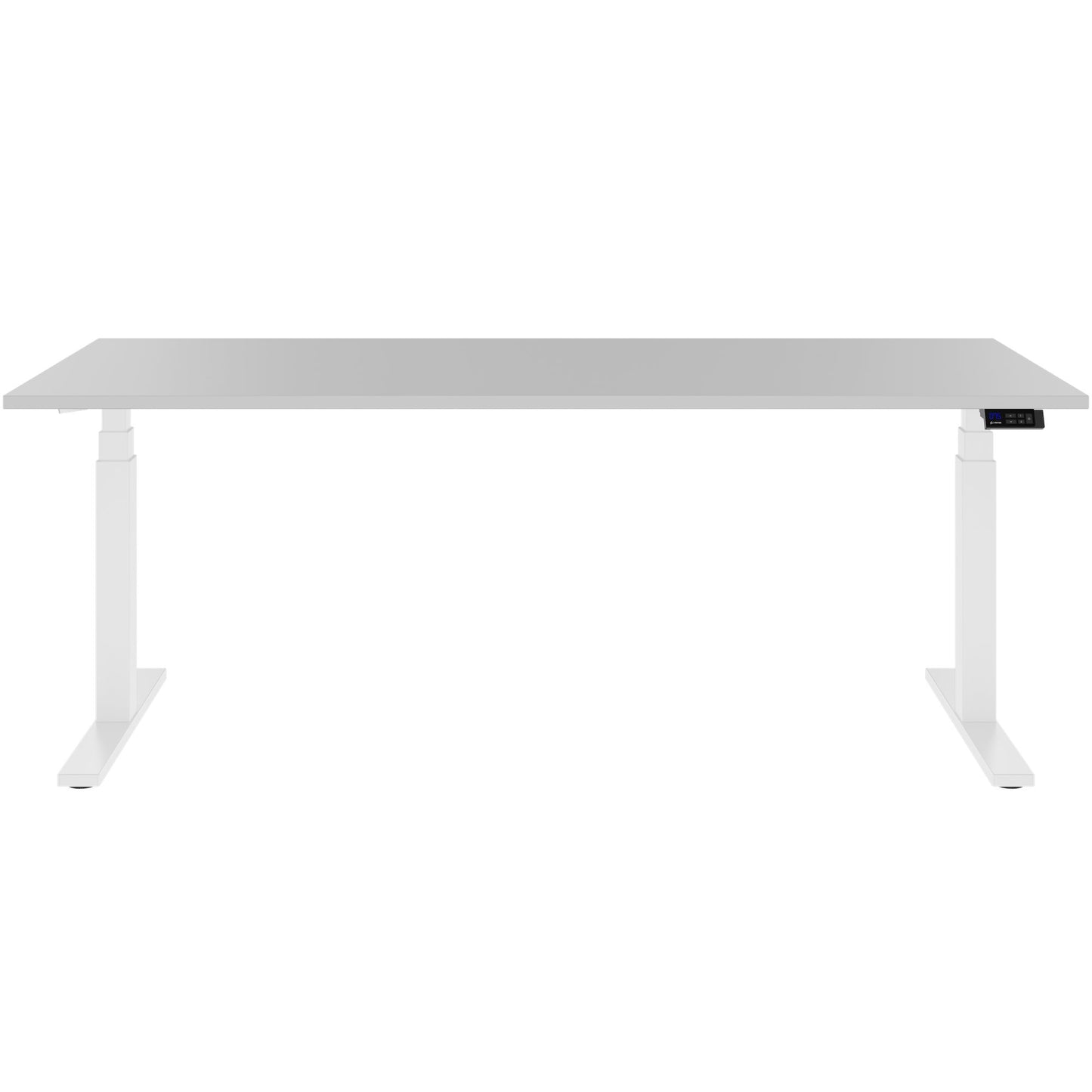 TELDRA Office, 2-motor desk | 1200 - 1800 x 800 mm, electrically height adjustable, pearl gray