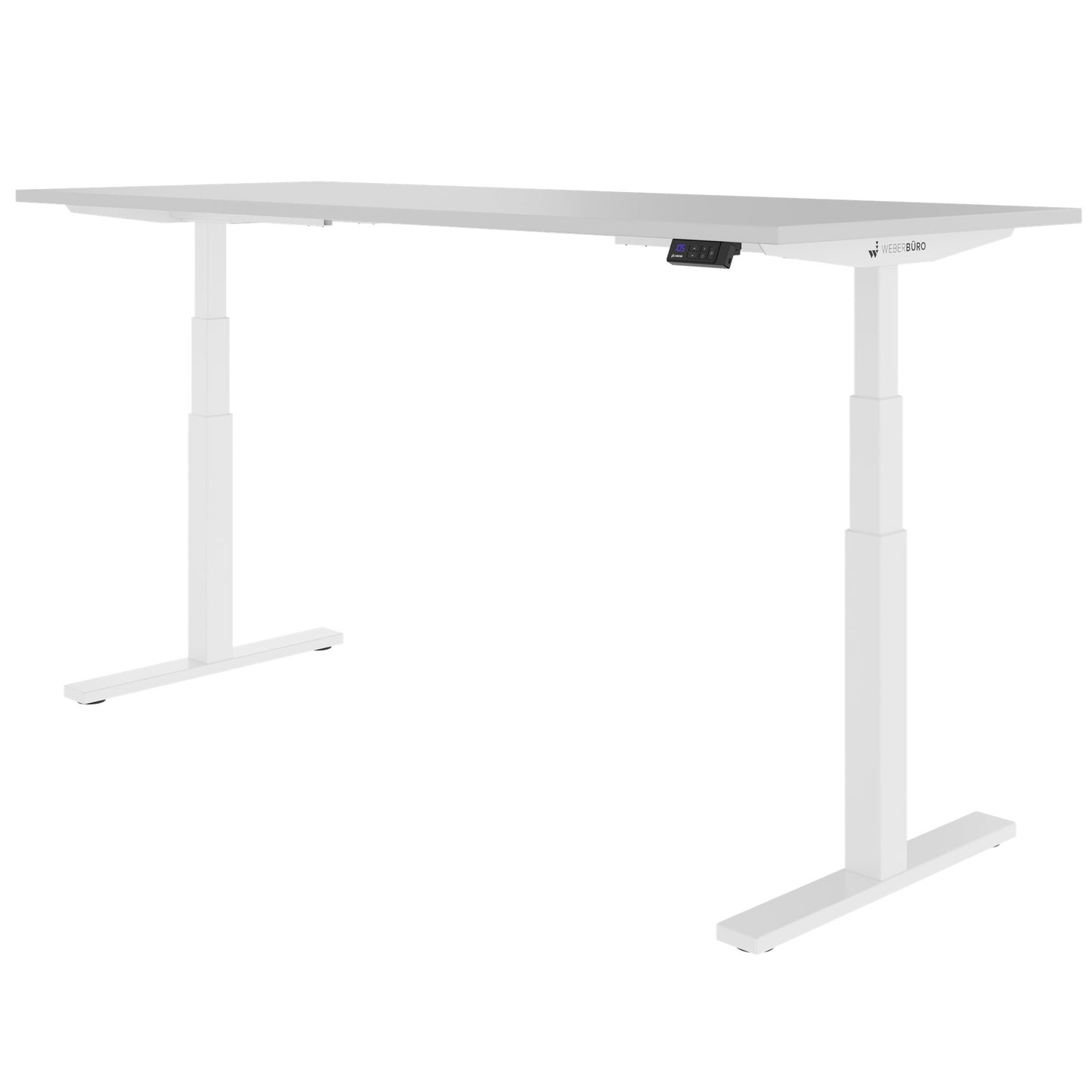 TELDRA Office, 2-motor desk | 1200 - 1800 x 800 mm, electrically height adjustable, pearl gray