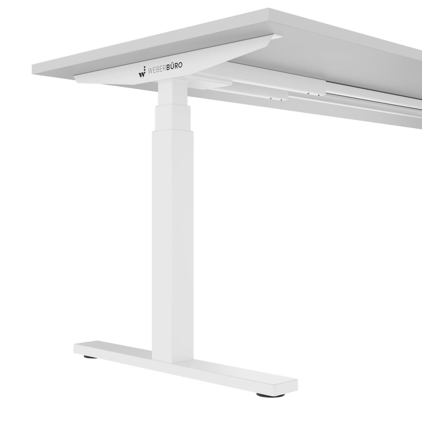 TELDRA Office, 2-motor desk | 1200 - 1800 x 800 mm, electrically height adjustable, pearl gray