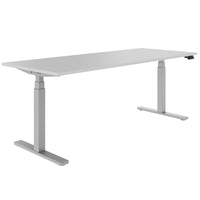 TELDRA Office, 2-motor desk | 1200 - 1800 x 800 mm, electrically height adjustable, pearl gray