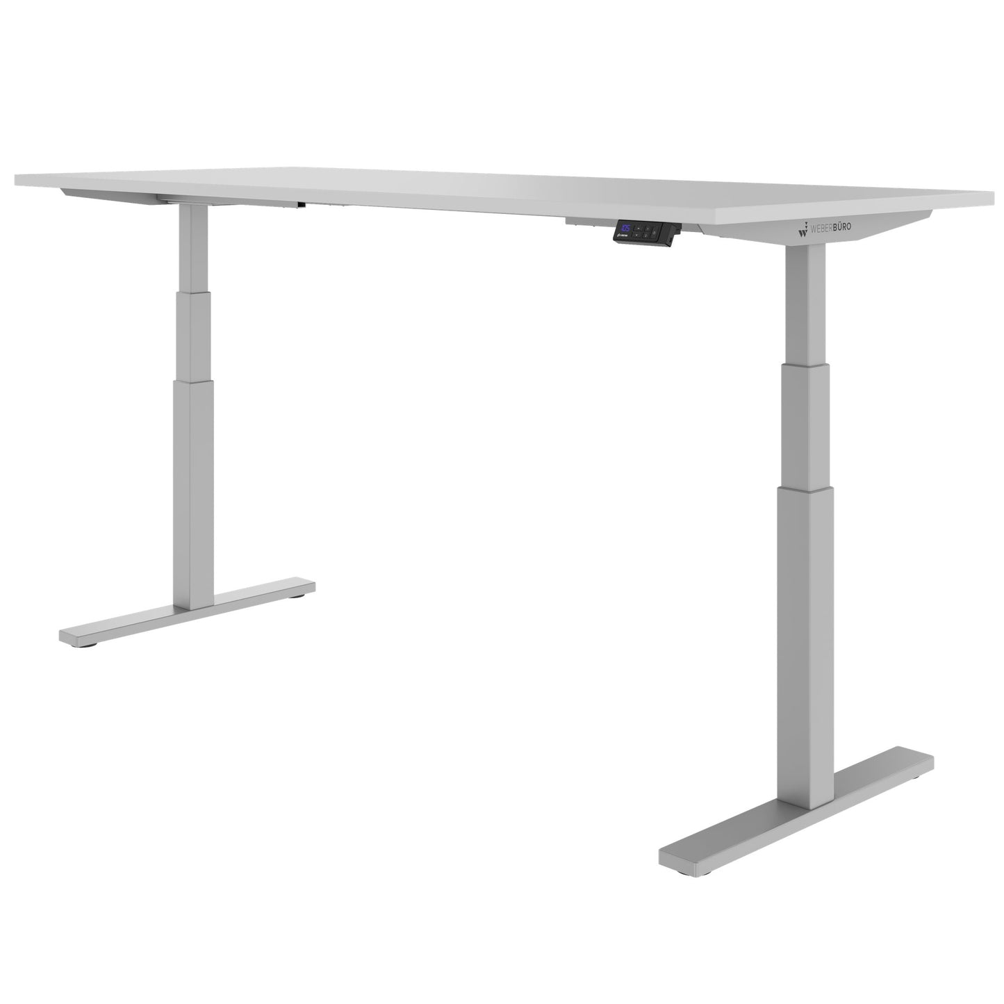 TELDRA Office, 2-motor desk | 1200 - 1800 x 800 mm, electrically height adjustable, pearl gray