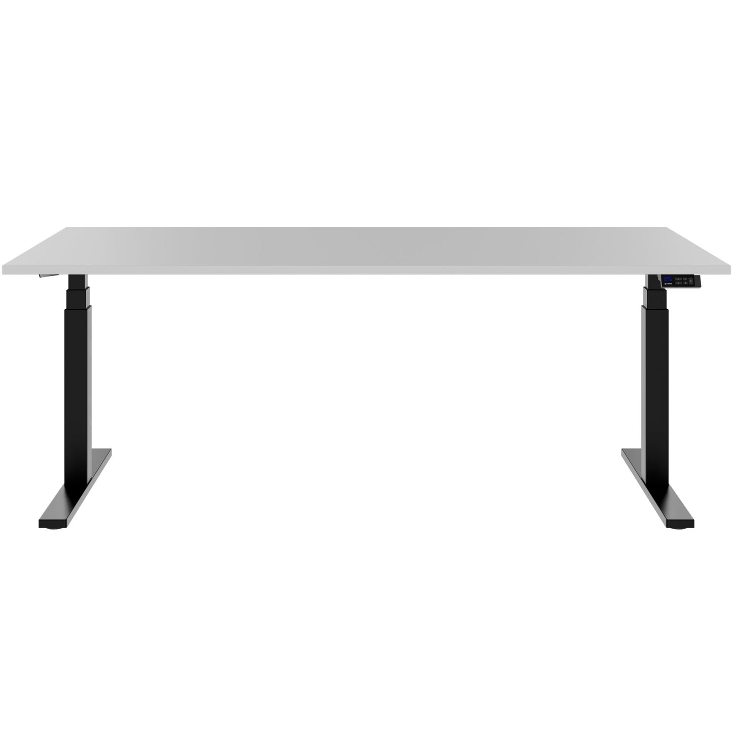 TELDRA Office, 2-motor desk | 1200 - 1800 x 800 mm, electrically height adjustable, pearl gray