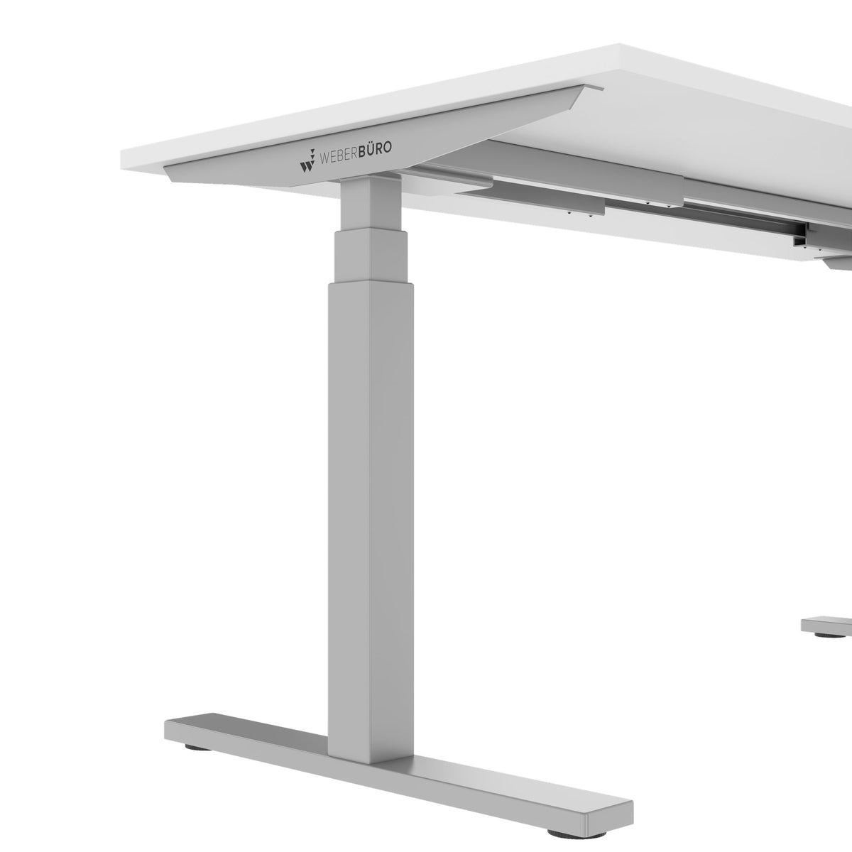 TELDRA Office, 2-Motoren-Schreibtisch | 1200 - 2000 mm, elektrisch höhenverstellbar, Weiß