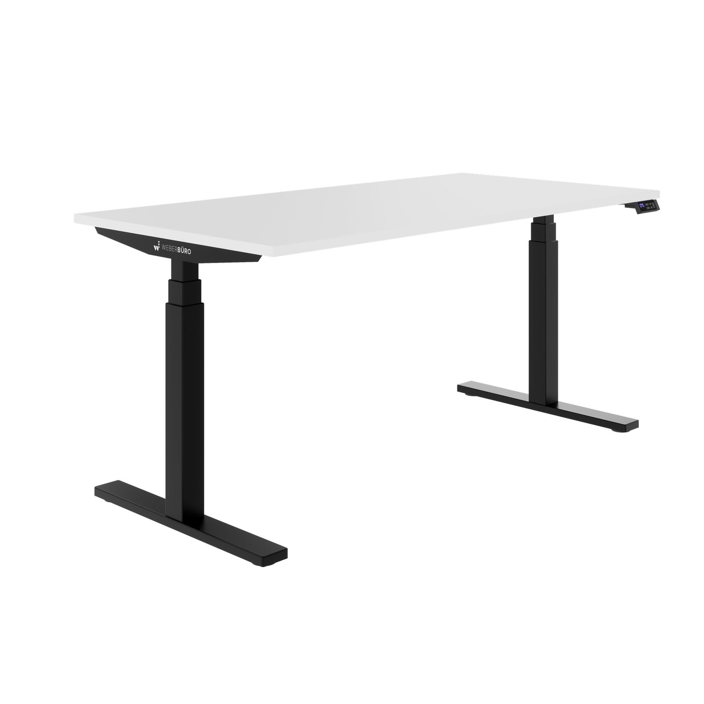 TELDRA Office, 2-Motoren-Schreibtisch | 1200 - 2000 mm, elektrisch höhenverstellbar, Weiß