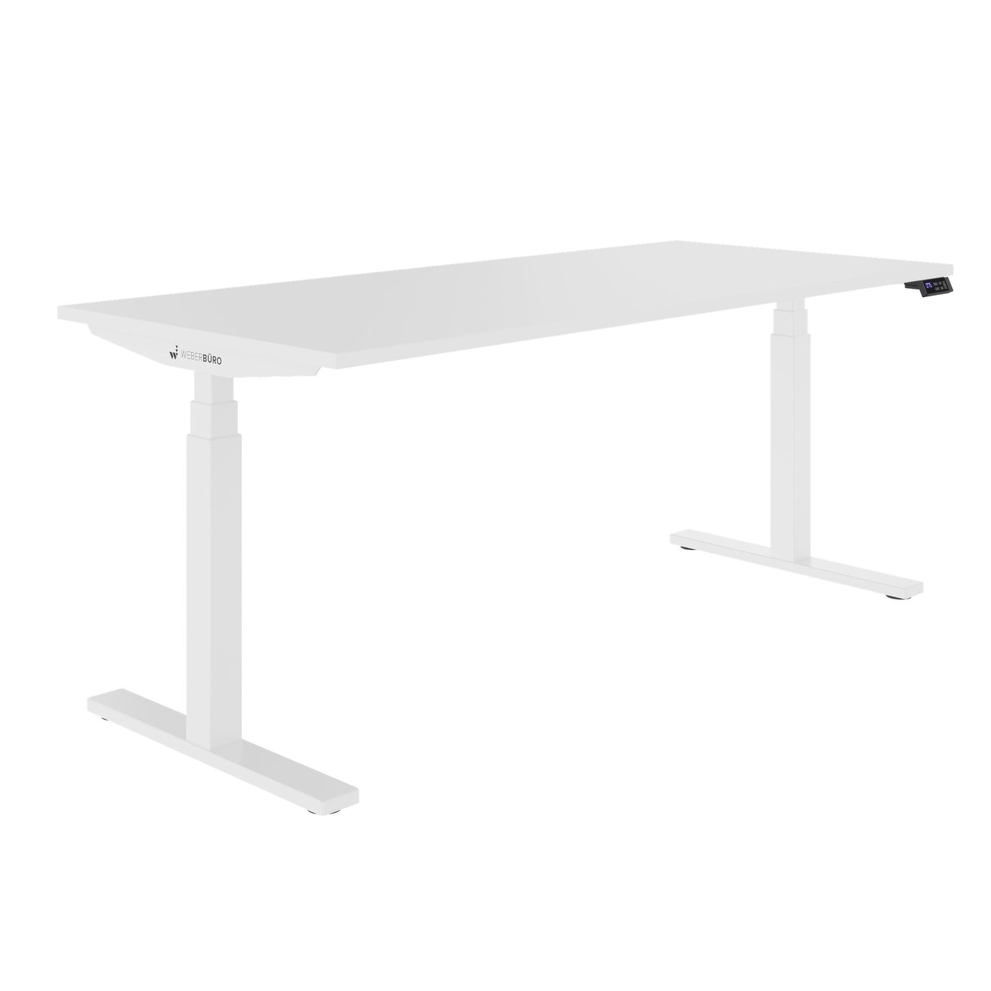 TELDRA Office, 2-Motoren-Schreibtisch | 1200 - 2000 mm, elektrisch höhenverstellbar, Weiß