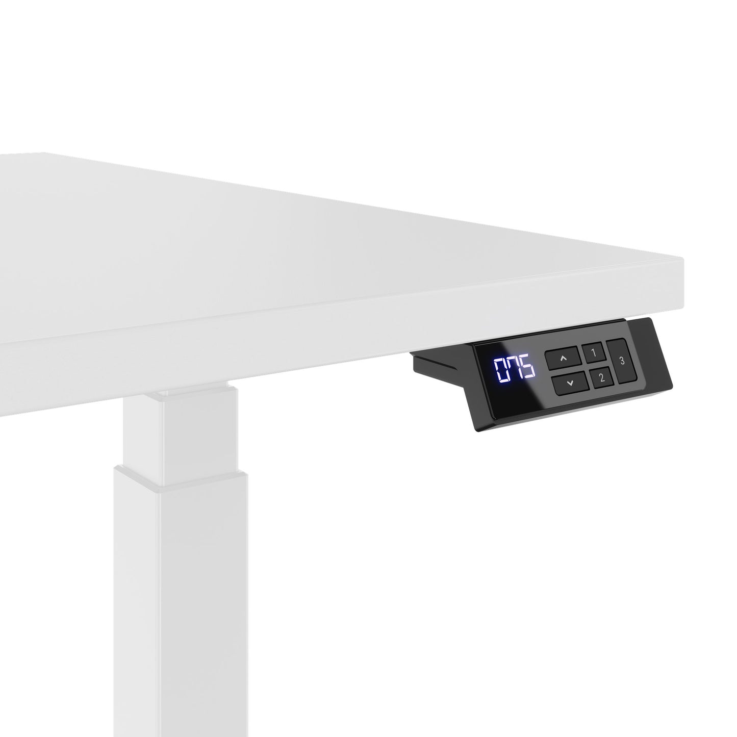 TELDRA Office, 2-Motoren-Schreibtisch | 1200 - 2000 mm, elektrisch höhenverstellbar, Weiß