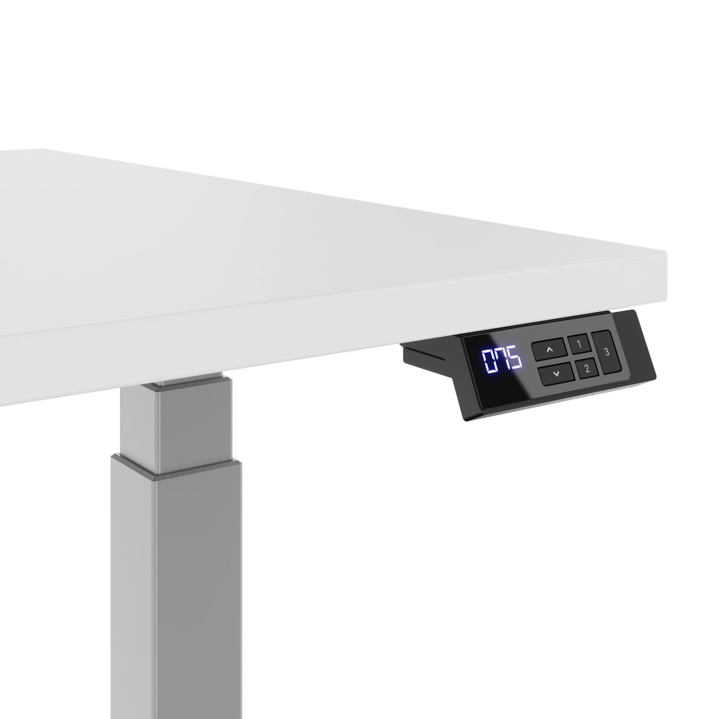 TELDRA Office, 2-Motoren-Schreibtisch | 1200 - 2000 mm, elektrisch höhenverstellbar, Weiß