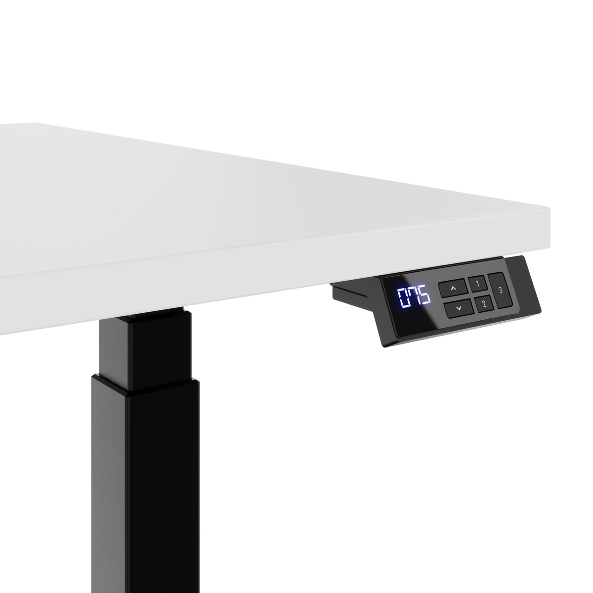 TELDRA Office, 2-Motoren-Schreibtisch | 1200 - 2000 mm, elektrisch höhenverstellbar, Weiß
