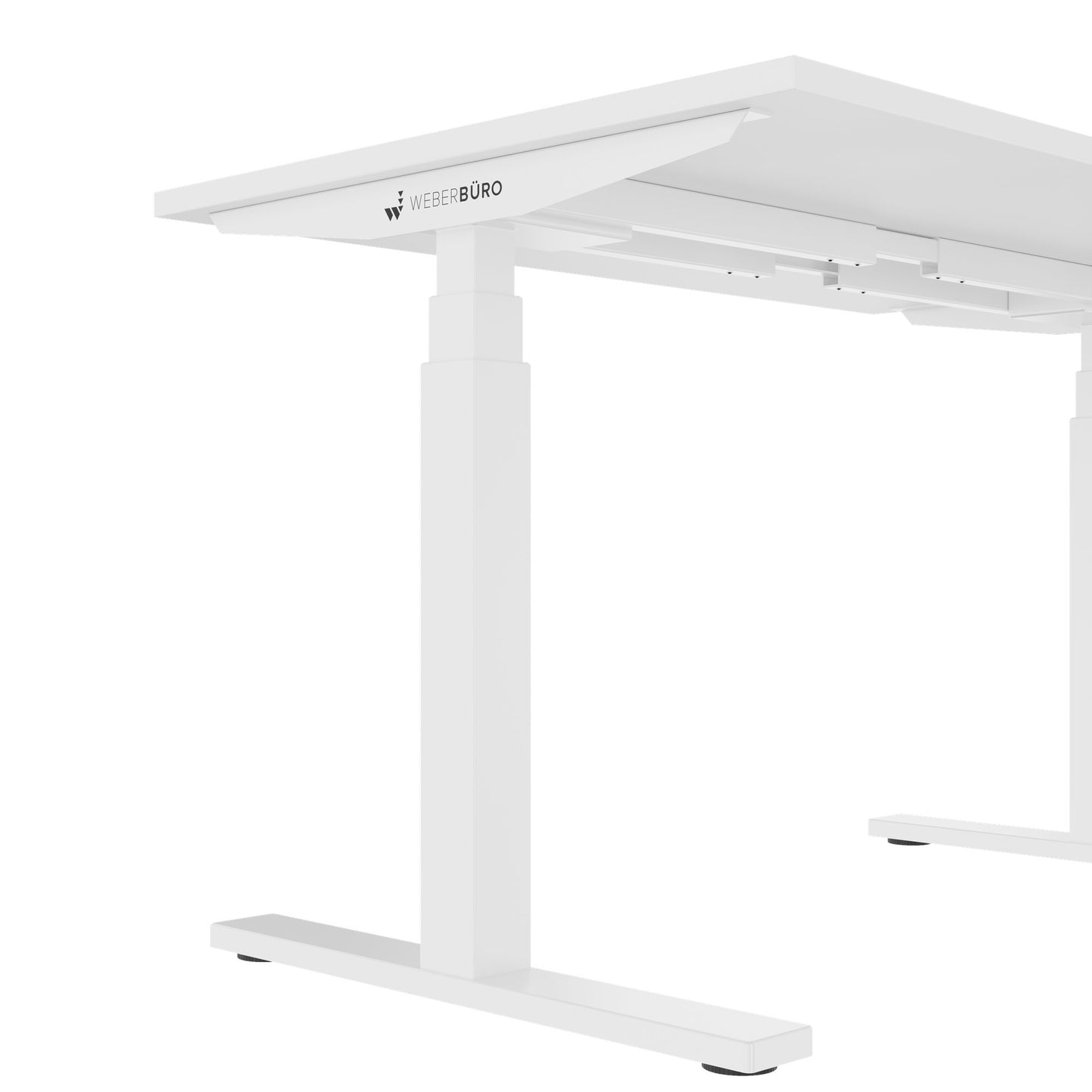 TELDRA Office, 2-Motoren-Schreibtisch | 1200 - 2000 mm, elektrisch höhenverstellbar, Weiß