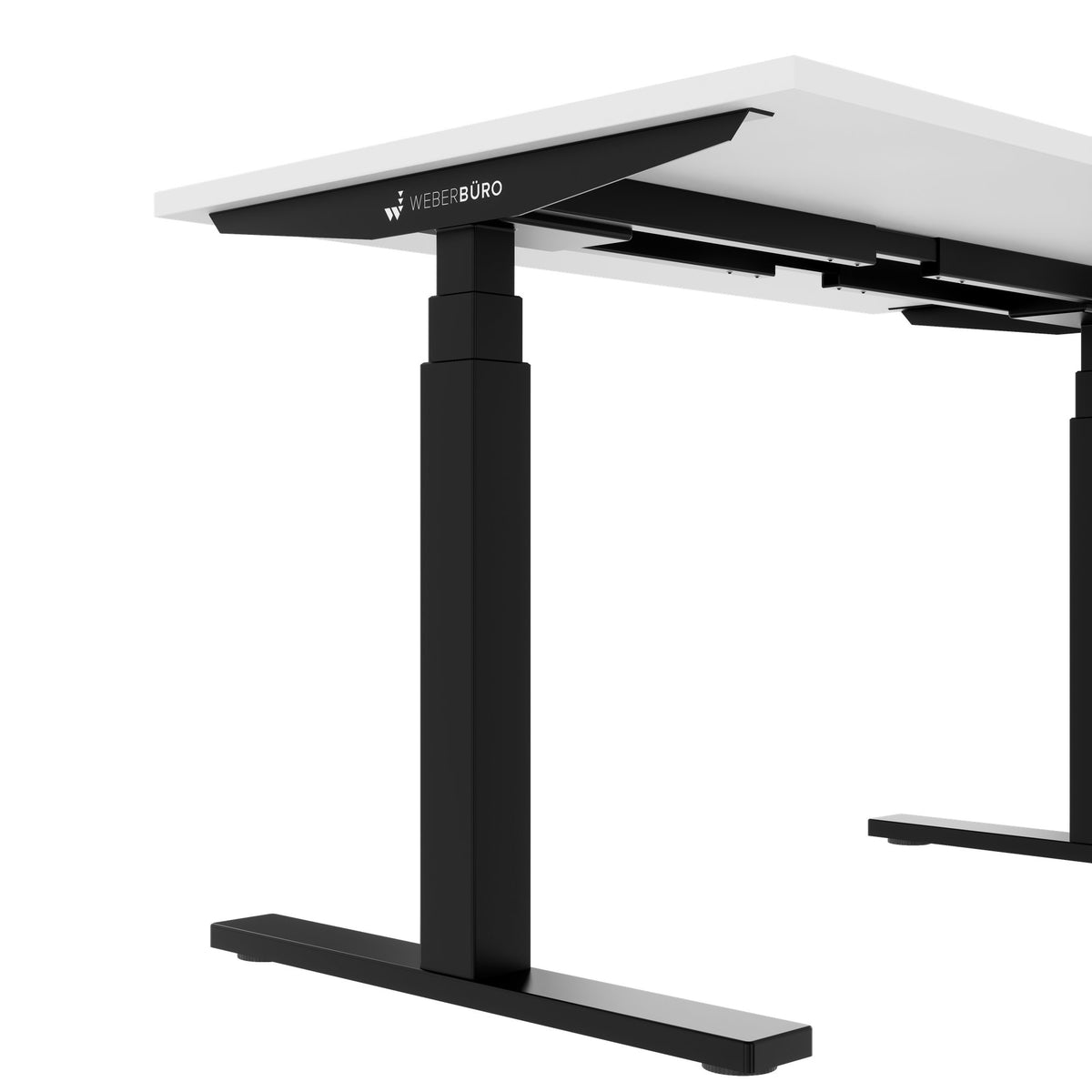 TELDRA Office, 2-Motoren-Schreibtisch | 1200 - 2000 mm, elektrisch höhenverstellbar, Weiß