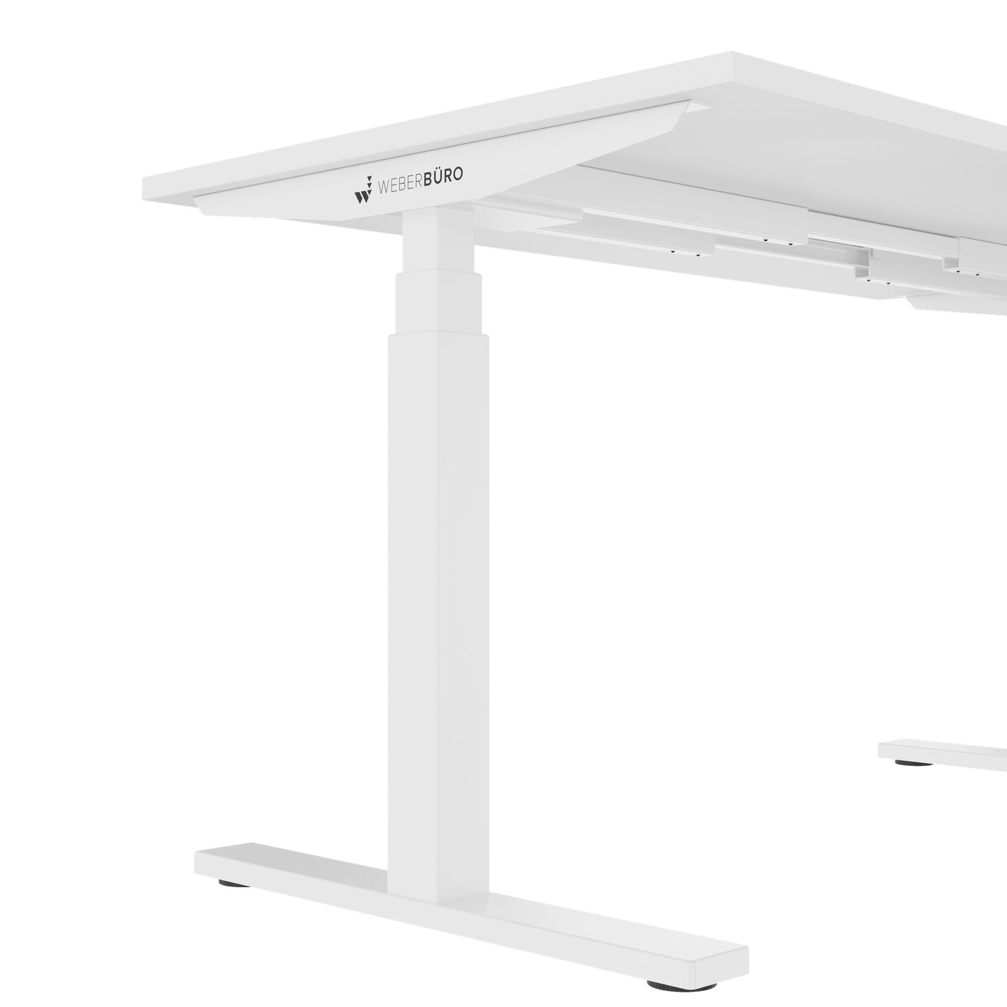 TELDRA Office, 2-Motoren-Schreibtisch | 1200 - 2000 mm, elektrisch höhenverstellbar, Weiß
