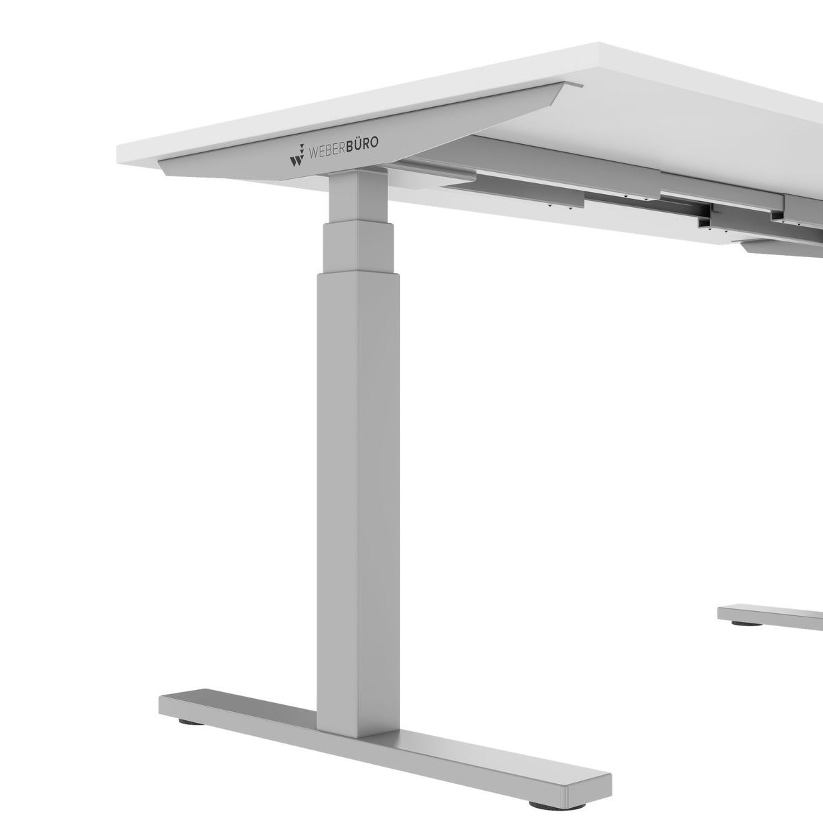 TELDRA Office, 2-Motoren-Schreibtisch | 1200 - 2000 mm, elektrisch höhenverstellbar, Weiß