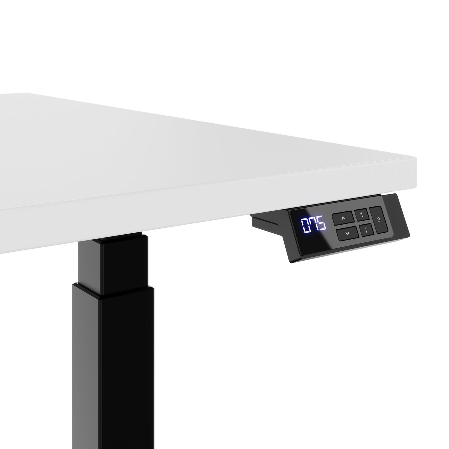 TELDRA Office, 2-Motoren-Schreibtisch | 1200 - 2000 mm, elektrisch höhenverstellbar, Weiß