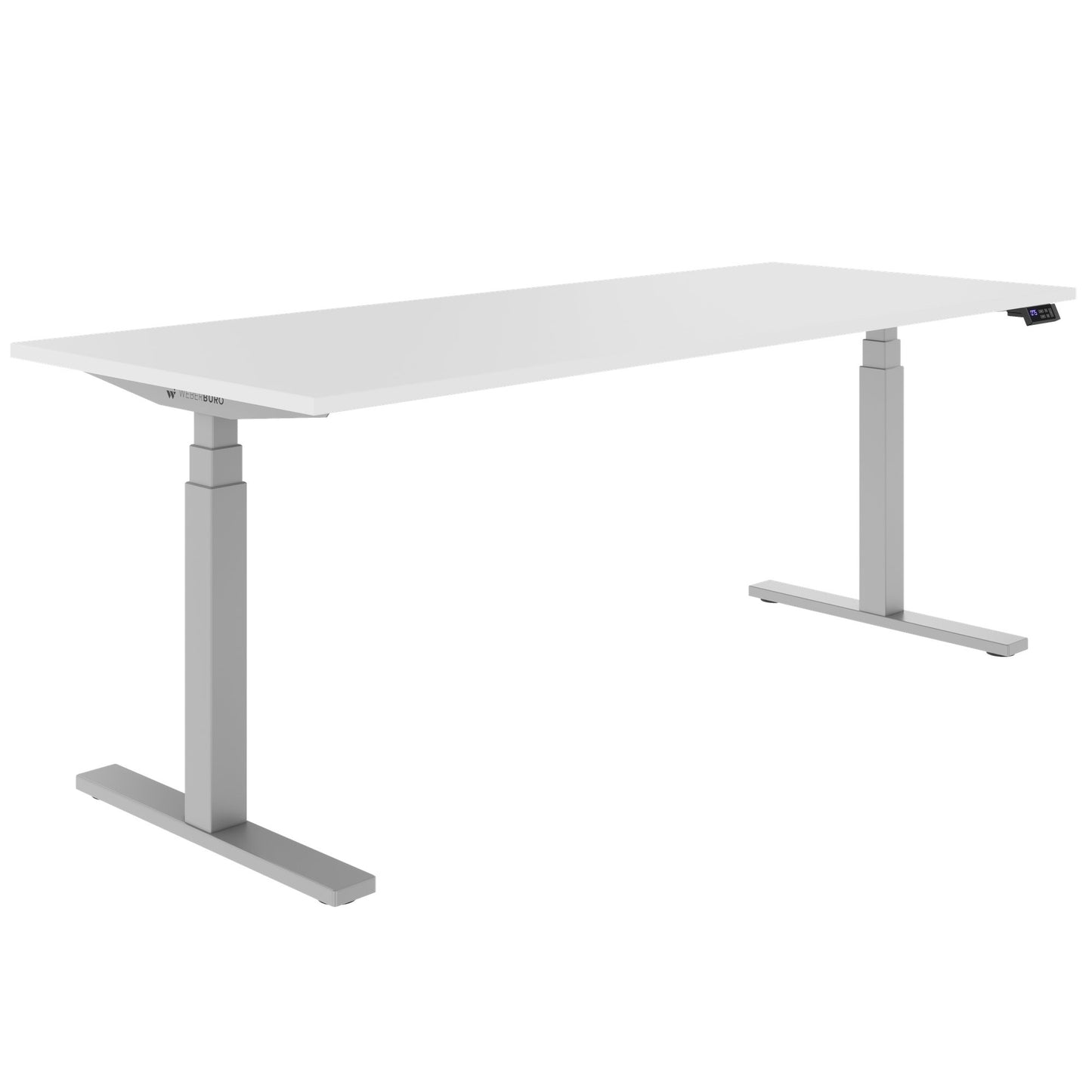 TELDRA Office, 2-Motoren-Schreibtisch | 1200 - 2000 mm, elektrisch höhenverstellbar, Weiß
