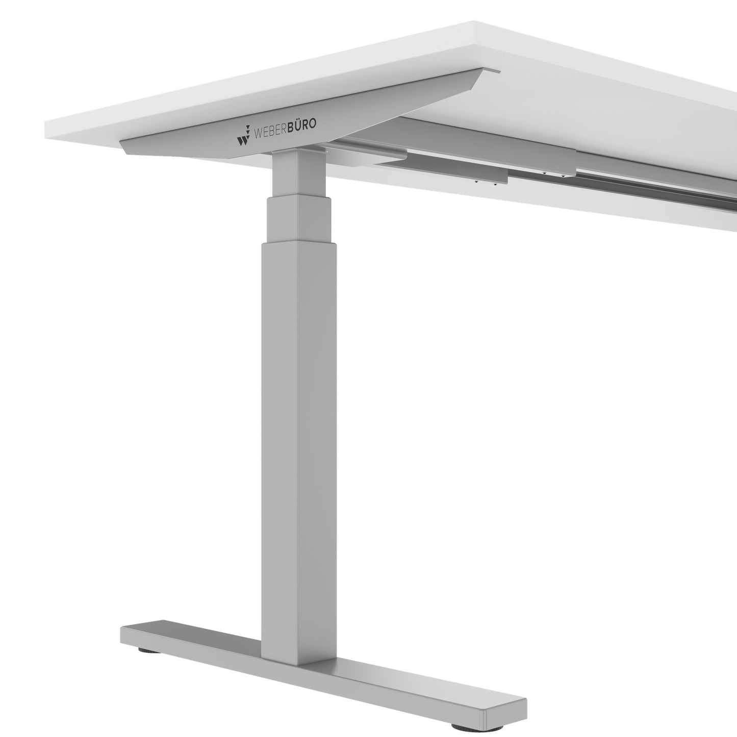 TELDRA Office, 2-Motoren-Schreibtisch | 1200 - 2000 mm, elektrisch höhenverstellbar, Weiß