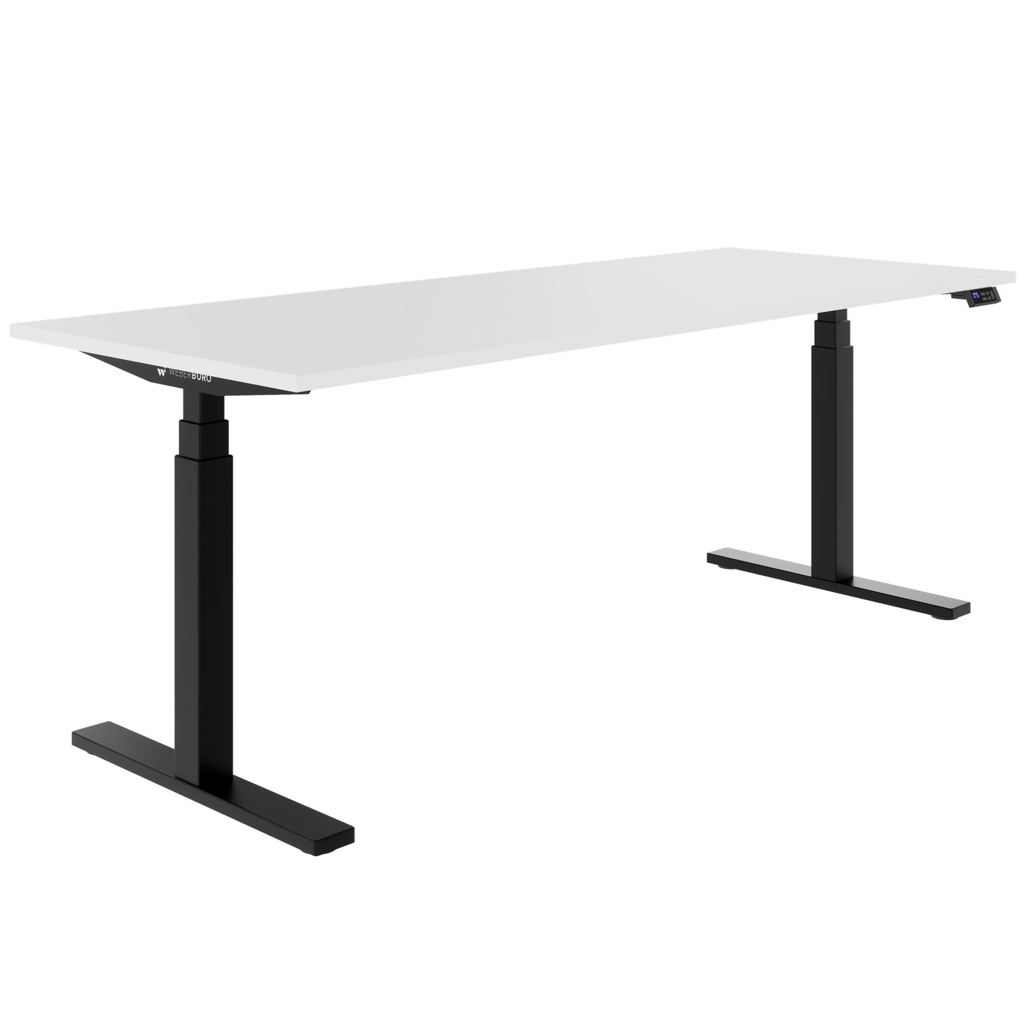 TELDRA Office, 2-Motoren-Schreibtisch | 1200 - 2000 mm, elektrisch höhenverstellbar, Weiß
