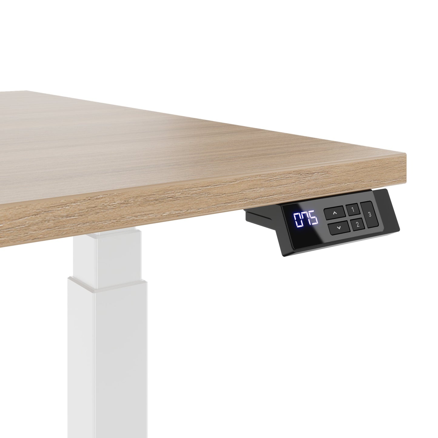 TELDRA Office, 2-Motoren-Schreibtisch | 1200 - 2000 mm, elektrisch höhenverstellbar, Bernsteineiche
