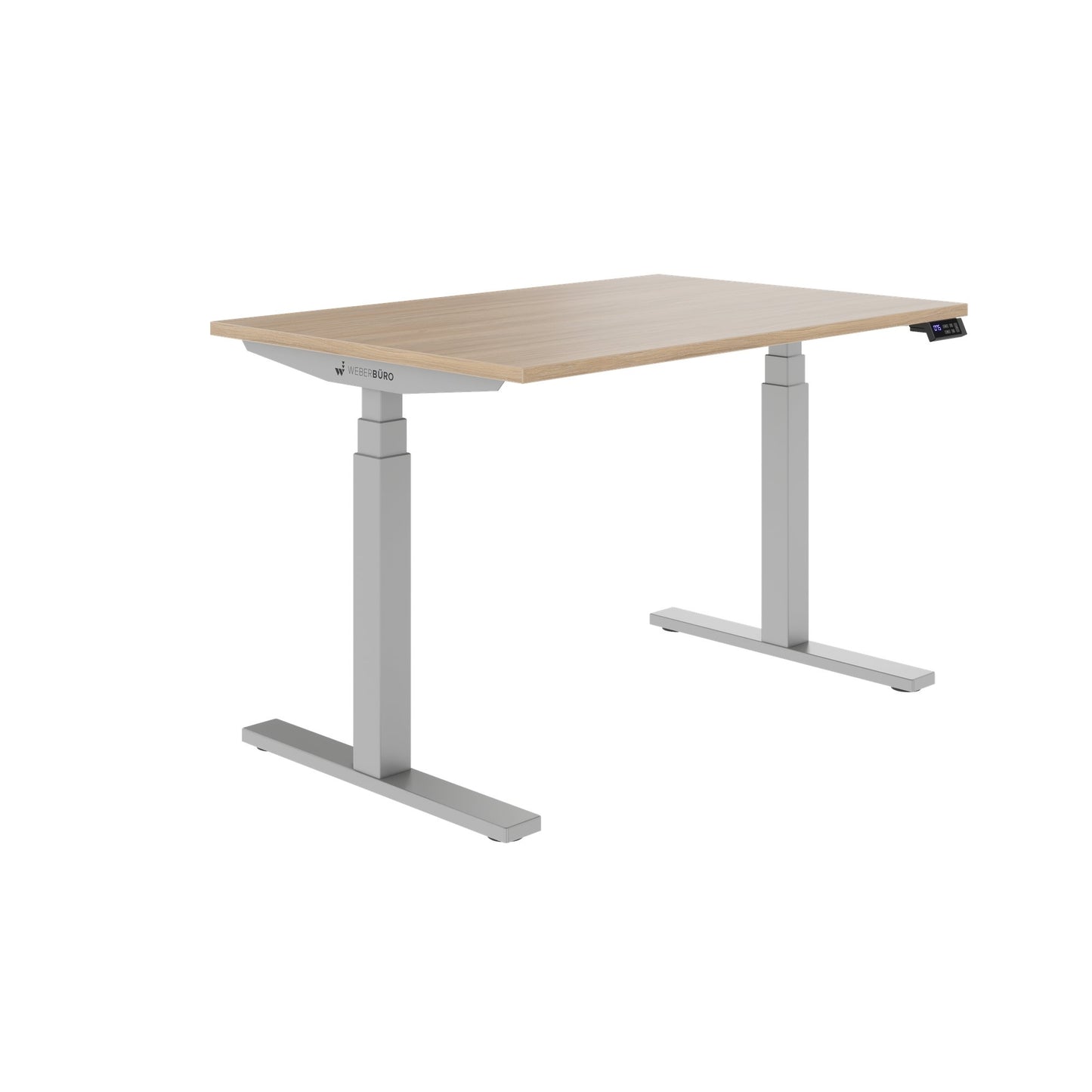TELDRA Office, 2-Motoren-Schreibtisch | 1200 - 2000 mm, elektrisch höhenverstellbar, Bernsteineiche