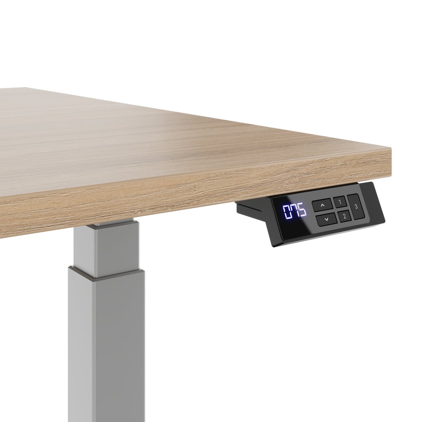 TELDRA Office, 2-Motoren-Schreibtisch | 1200 - 2000 mm, elektrisch höhenverstellbar, Bernsteineiche