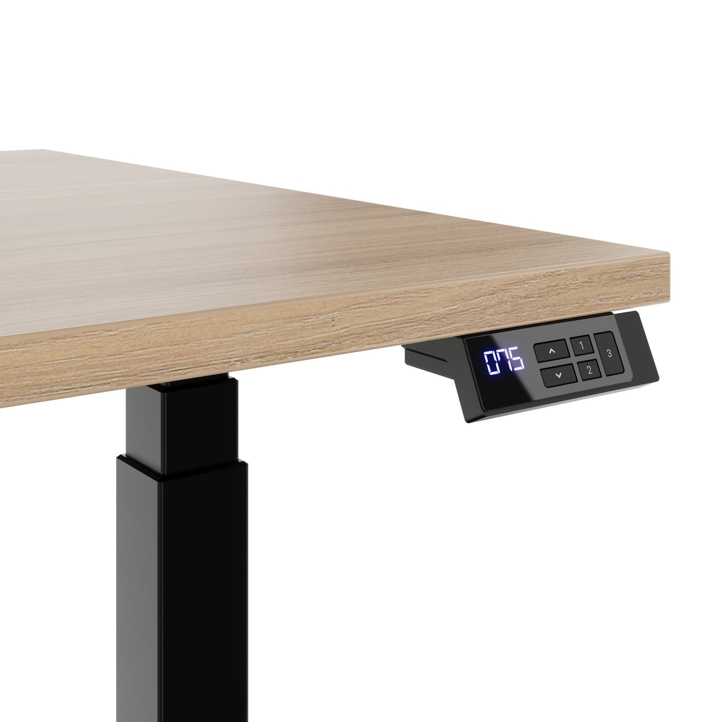 TELDRA Office, 2-Motoren-Schreibtisch | 1200 - 2000 mm, elektrisch höhenverstellbar, Bernsteineiche