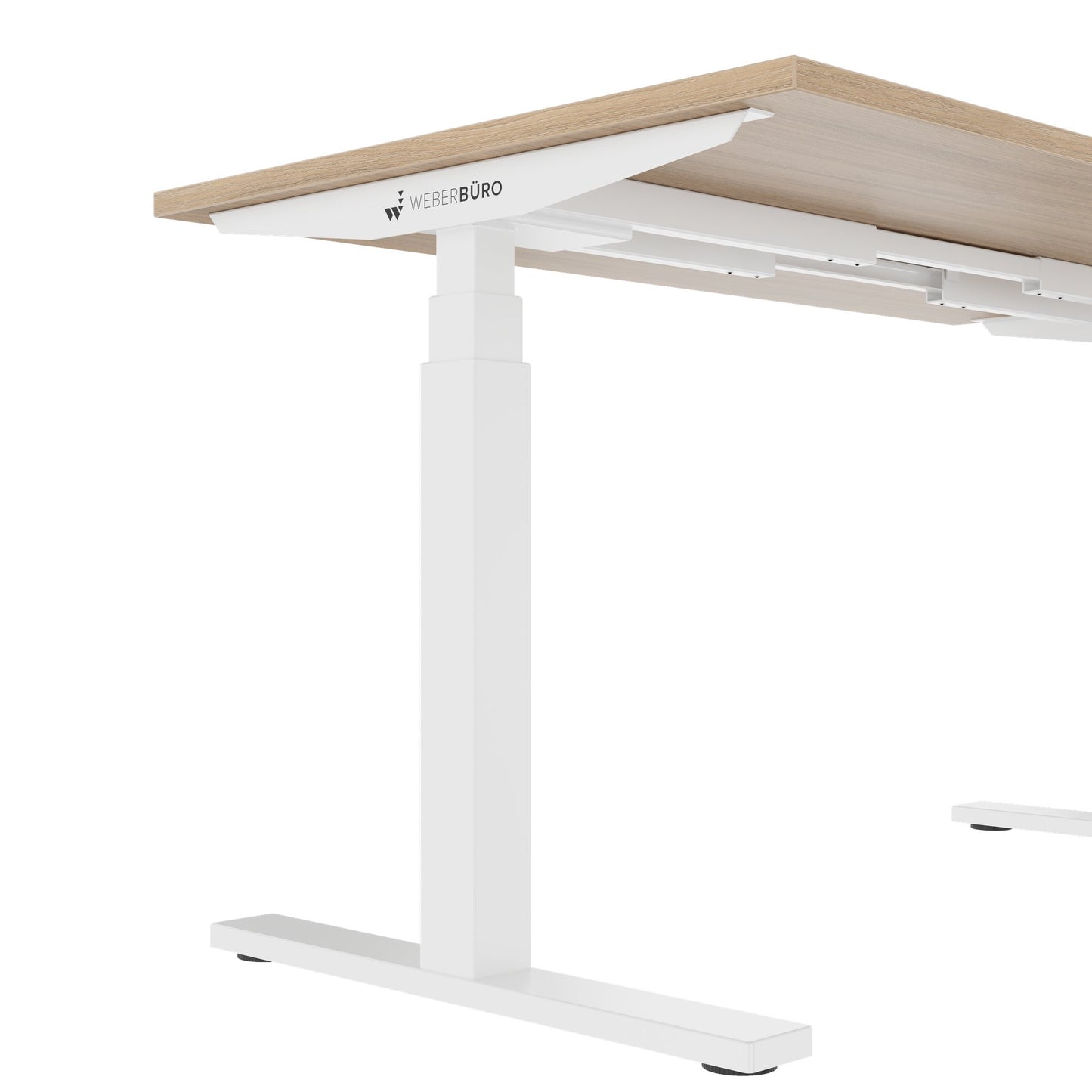 TELDRA Office, 2-Motoren-Schreibtisch | 1200 - 2000 mm, elektrisch höhenverstellbar, Bernsteineiche