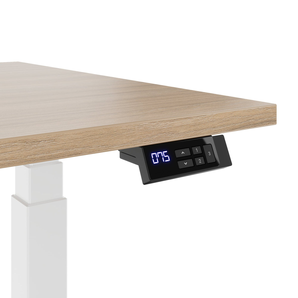 TELDRA Office, 2-Motoren-Schreibtisch | 1200 - 2000 mm, elektrisch höhenverstellbar, Bernsteineiche