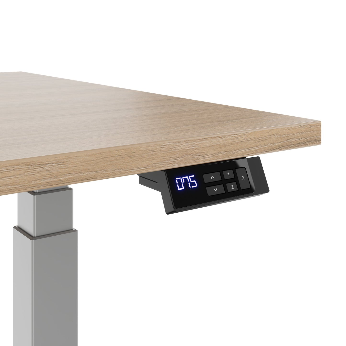 TELDRA Office, 2-Motoren-Schreibtisch | 1200 - 2000 mm, elektrisch höhenverstellbar, Bernsteineiche