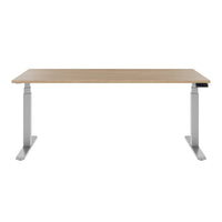 TELDRA Office, 2-motor desk | 1200 - 2000 x 800 mm, electrically height adjustable, amber oak