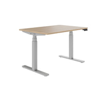 TELDRA Office, 2-motor desk | 1200 - 2000 x 800 mm, electrically height adjustable, amber oak