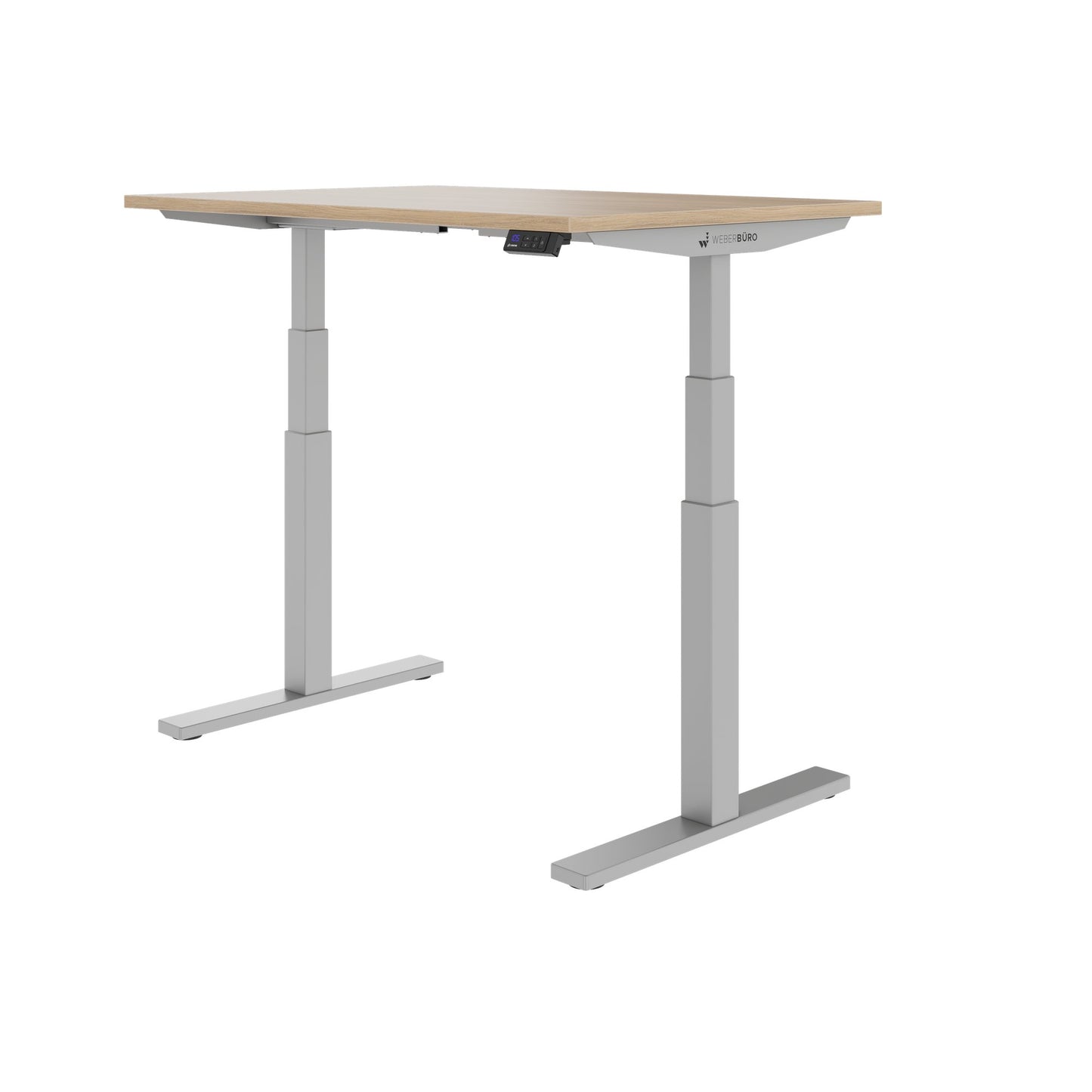 TELDRA Office, 2-motor desk | 1200 - 2000 x 800 mm, electrically height adjustable, amber oak