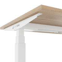 TELDRA Office, 2-motor desk | 1200 - 2000 x 800 mm, electrically height adjustable, amber oak