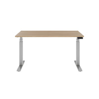 TELDRA Office, 2-motor desk | 1200 - 2000 x 800 mm, electrically height adjustable, amber oak