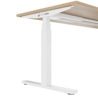 TELDRA Office, 2-motor desk | 1200 - 2000 x 800 mm, electrically height adjustable, amber oak