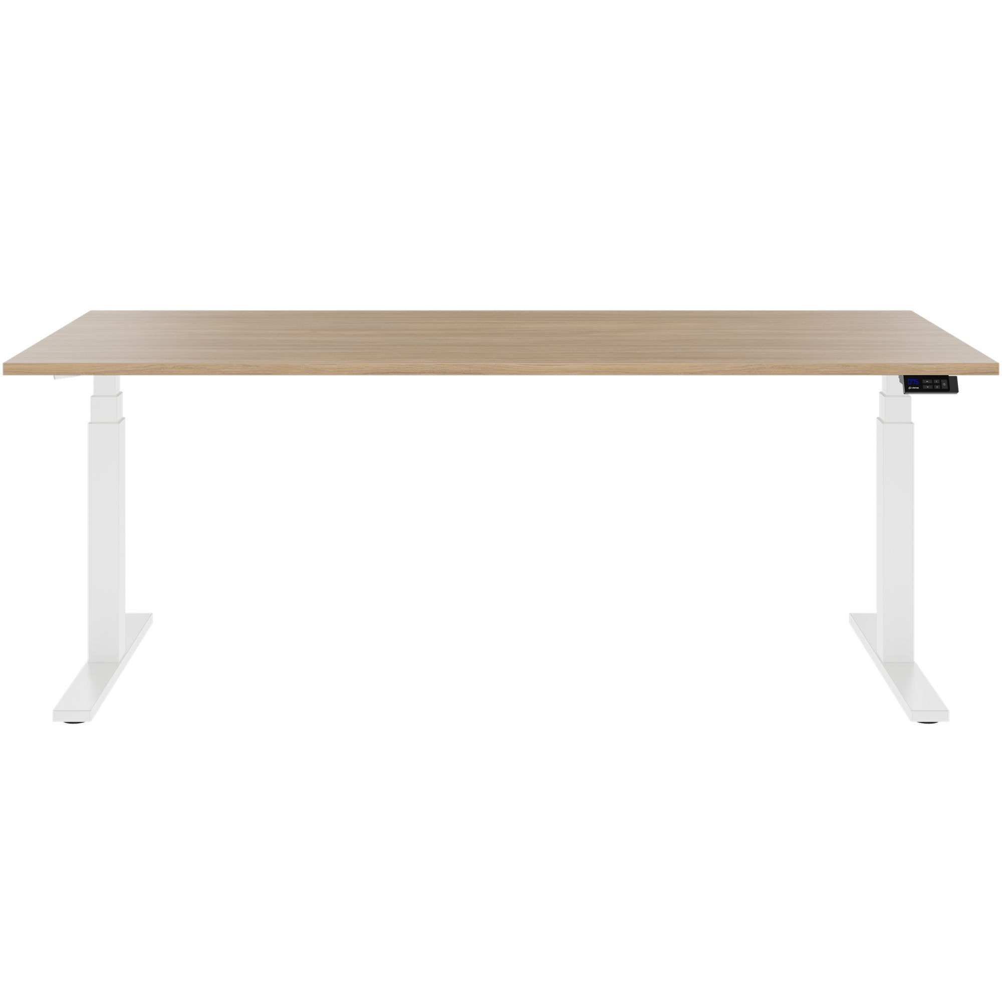 TELDRA Office, 2-Motoren-Schreibtisch | 1200 - 2000 x 800 mm, elektrisch höhenverstellbar, Bernsteineiche
