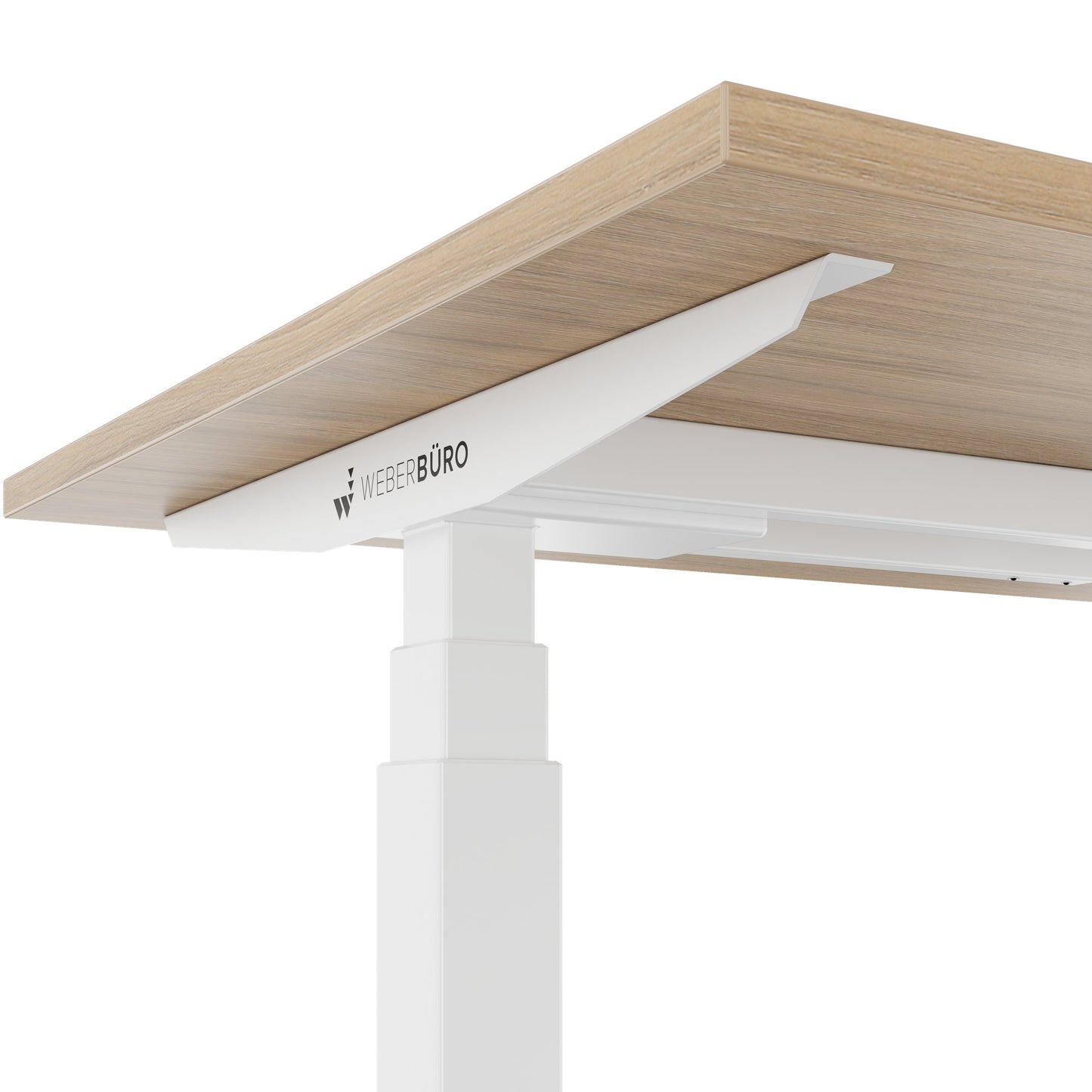 TELDRA Office, 2-motor desk | 1200 - 2000 x 800 mm, electrically height adjustable, amber oak