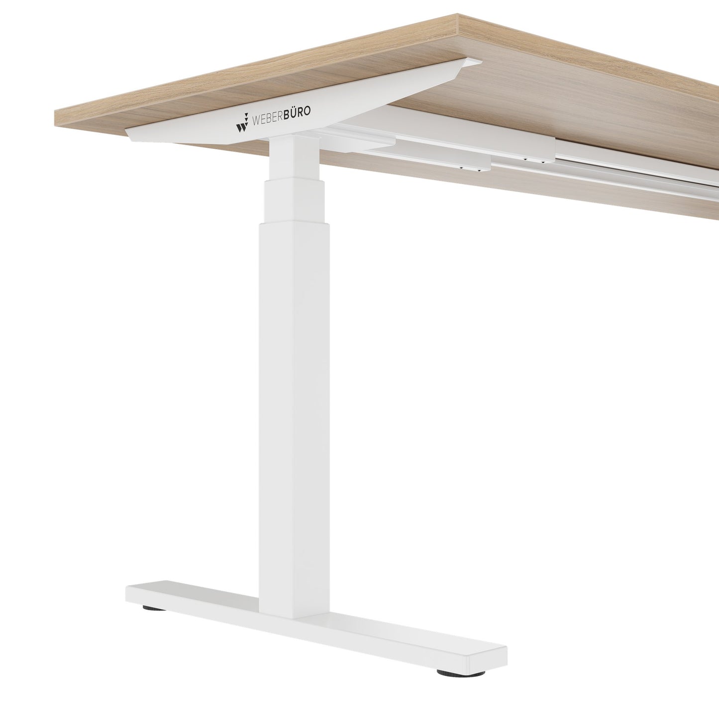 TELDRA Office, 2-motor desk | 1200 - 2000 x 800 mm, electrically height adjustable, amber oak